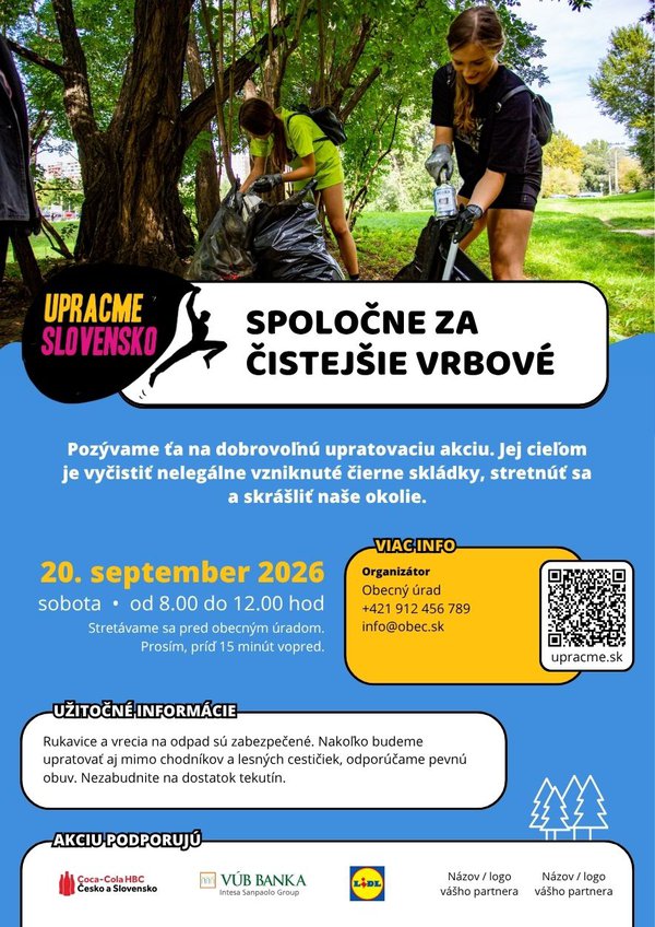 A4 plagát - Upratovanie - Všeobecná šablóna (v2026-08)